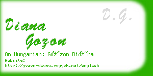 diana gozon business card